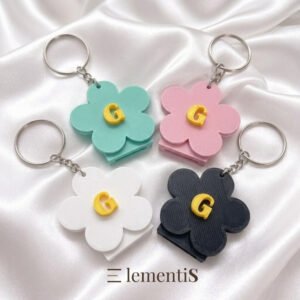 Porta-Chaves Abridor de Latas Floral · Inicial Personalizada