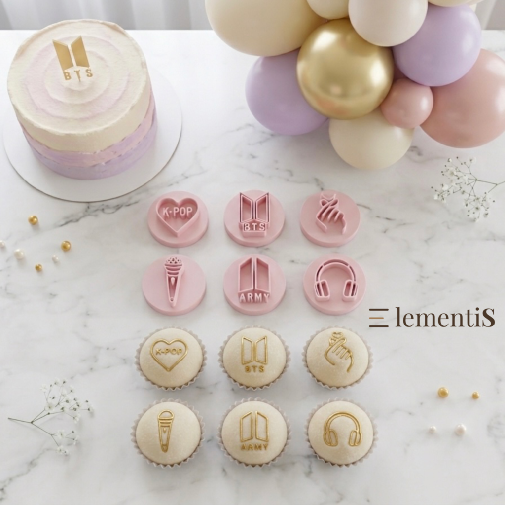 Kit Carimbos BTS · Brigadeiro · 6 Designs