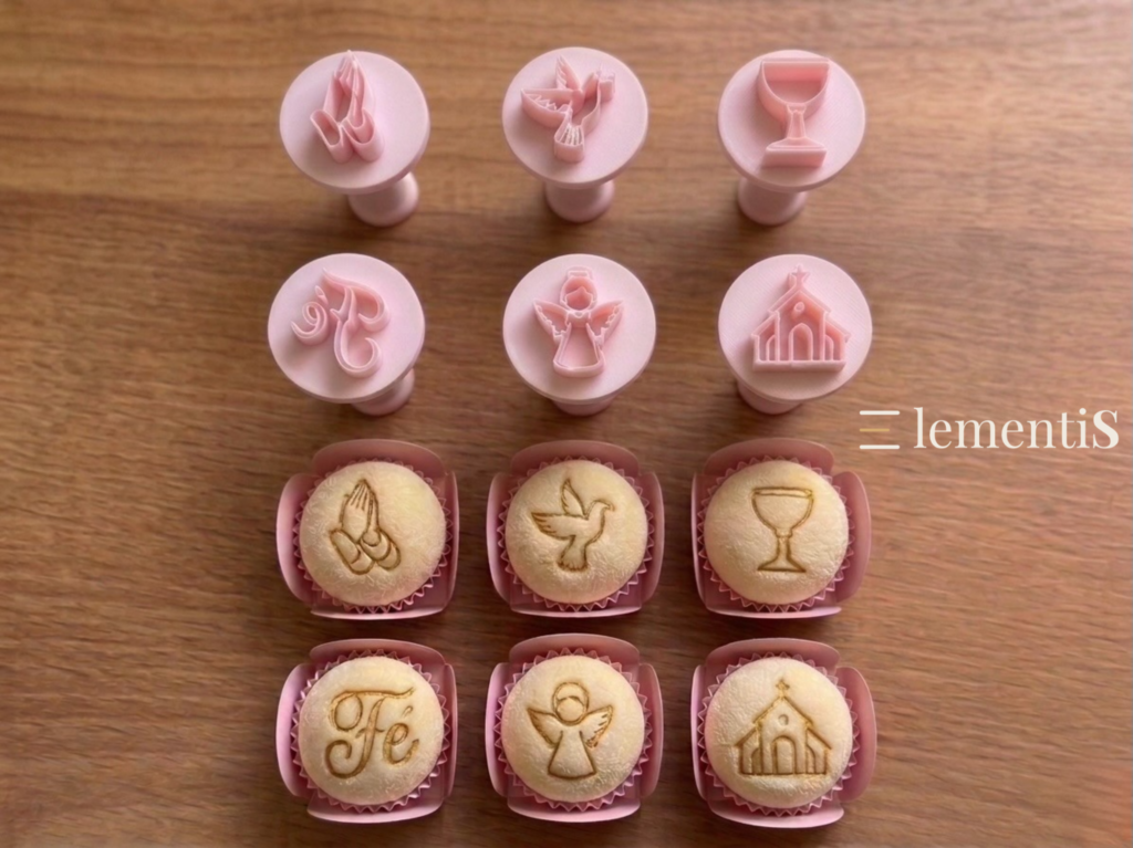 Kit Carimbos Religioso · Brigadeiro · 6 Designs