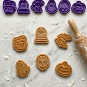 Cortadores de Biscoitos com Carimbo · Halloween