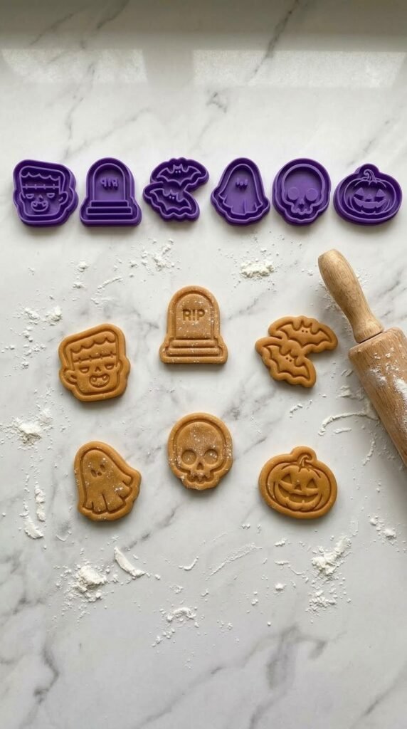 Cortadores de Biscoitos com Carimbo · Halloween